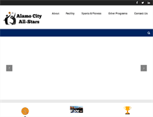 Tablet Screenshot of alamocityallstars.com